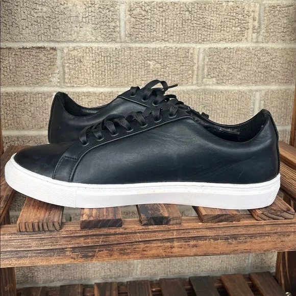 Thursday Women’s Black Leather Sneakers Size 8.5 - Picture 5 of 12